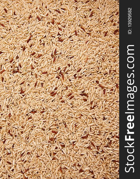 Native THai peeled rice grain