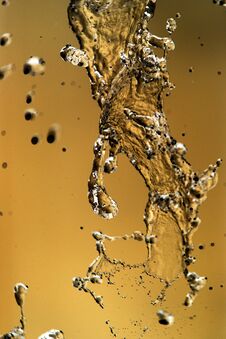 Water Splashing In Inversion As An Abstract Background Stock Photo