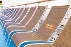 Deck Chairs. Royalty Free Stock Photo
