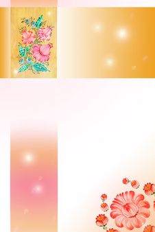 Background With Drawn Flowers Royalty Free Stock Image Background With Drawn Flowers Royalty Free Stock Image