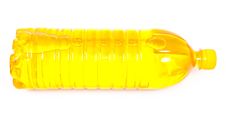 Bottle Of Sunflower Oil Royalty Free Stock Image