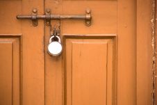 Old Closed Door With Lock Stock Images Old Closed Door With Lock Stock Images