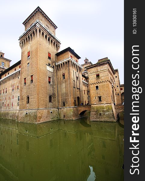 Especially the castle of Ferrara