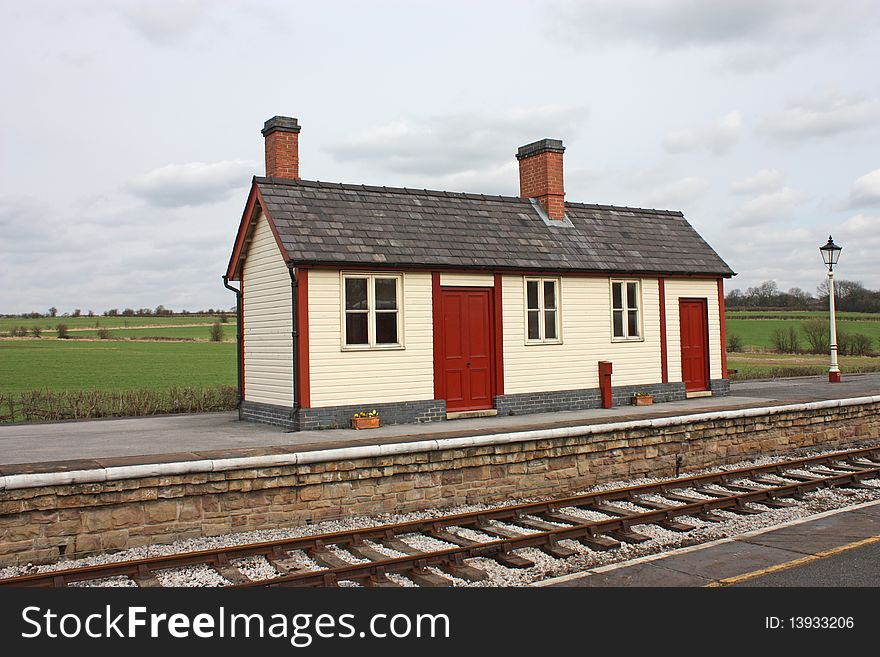 A Traditional British Railway Station Platform Building.