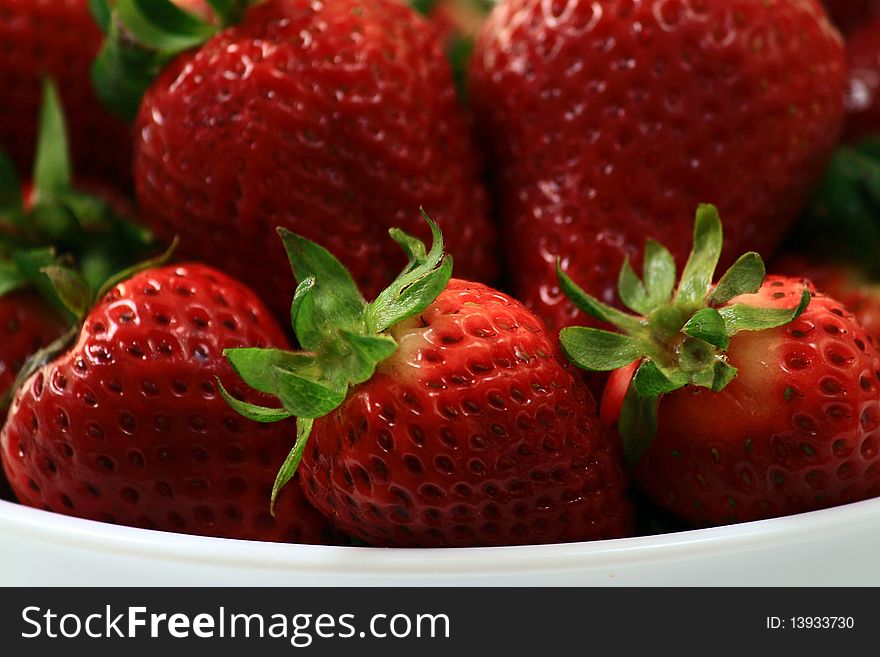 Bunch of red strawberry with white background. Bunch of red strawberry with white background