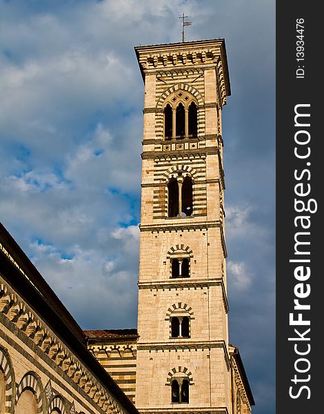 Prato cathedral's bell tower - Italy. Prato cathedral's bell tower - Italy