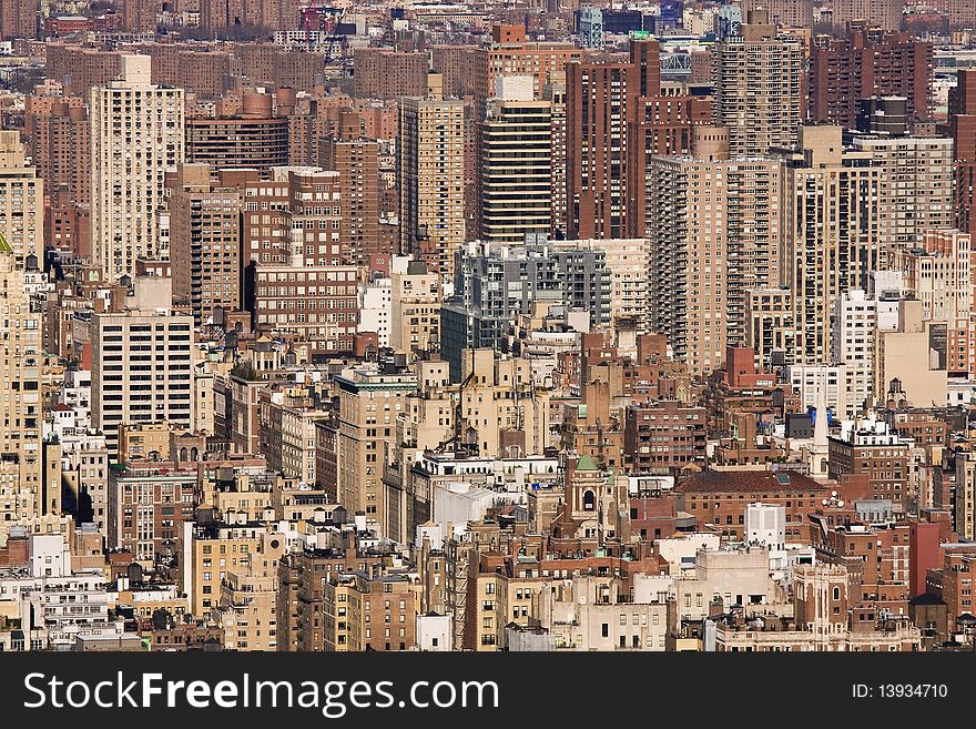 Panoramic view of New York city from above. Panoramic view of New York city from above.