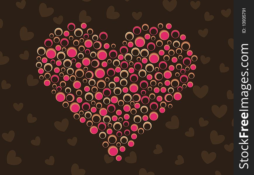 This image is a illustration of heart background. This image is a illustration of heart background.