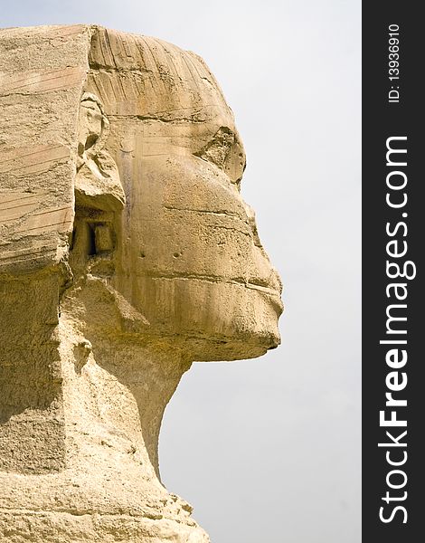 Profile of the Sphinx of Giza. Profile of the Sphinx of Giza