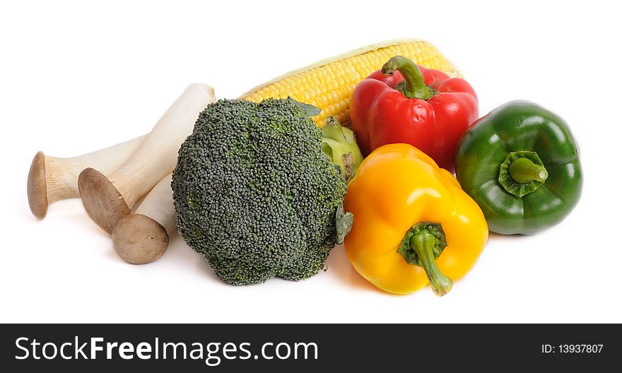 Group of multi color vegetables.