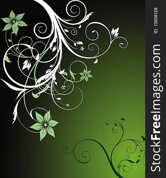 Abstract floral background. 
vector illustration.