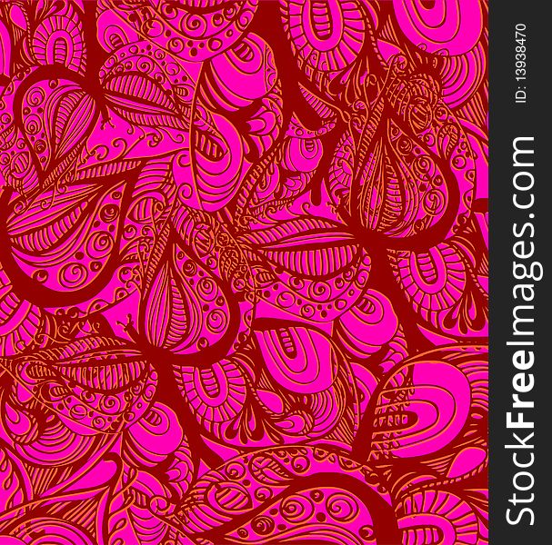 Floral drawings for wallpaper design. Floral drawings for wallpaper design