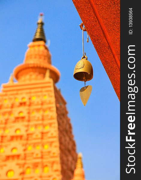 Bell in Thai temples is one of the symbols seen in Thai temples.