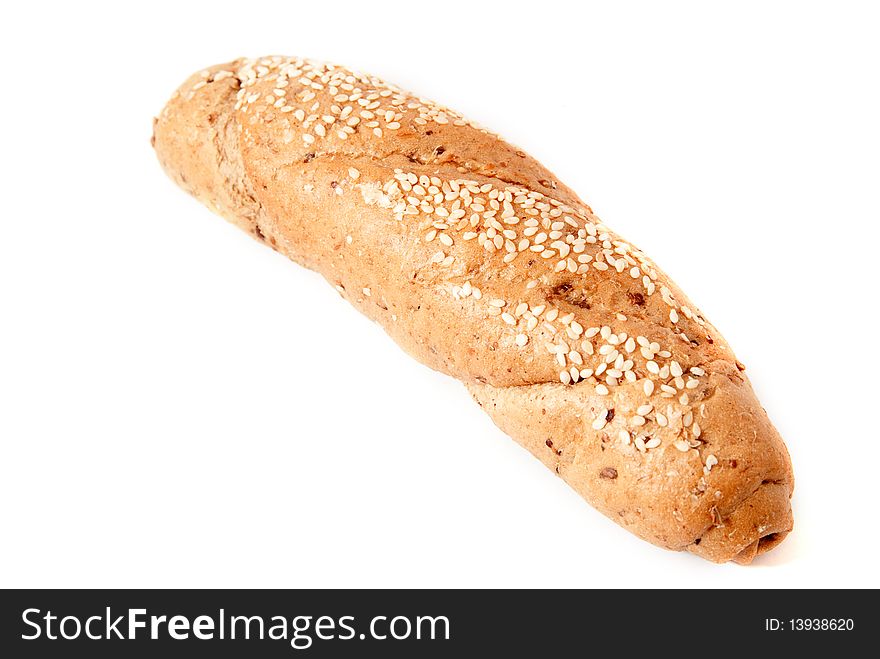Baguette Isolated On White