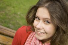 Beautiful Girl In A Park Stock Photo Beautiful Girl In A Park Stock Photo