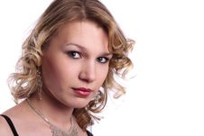 Portrait Of Beautiful Young Woman Royalty Free Stock Images