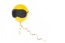 Yellow Balloon In The Mask Royalty Free Stock Photography