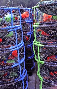 Crab Pots In Ilwaco , WA. Royalty Free Stock Photo Crab Pots In Ilwaco , WA. Royalty Free Stock Photo