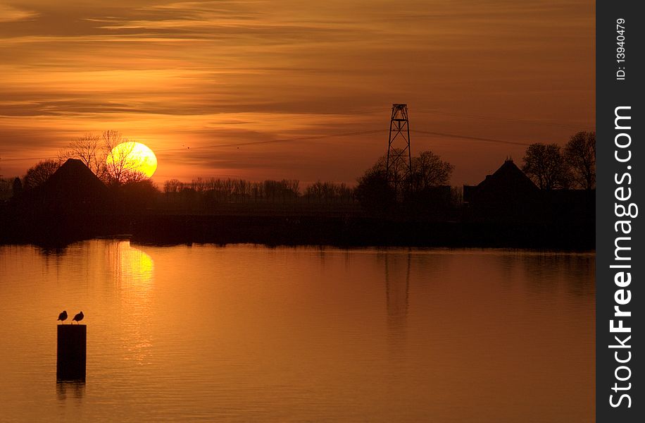 Dutch Landscapes - Dutch Sunset