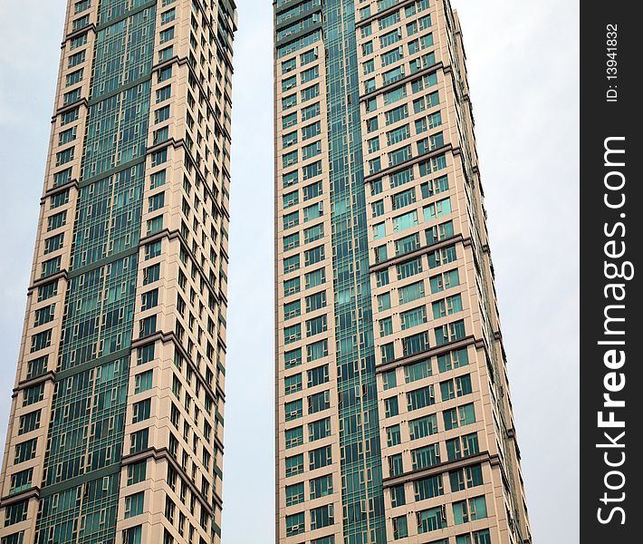 Image Of Twin Office Towers