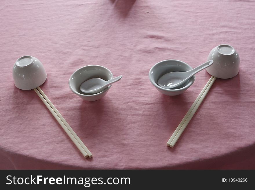 Chinese style chopstick and spoon sets
