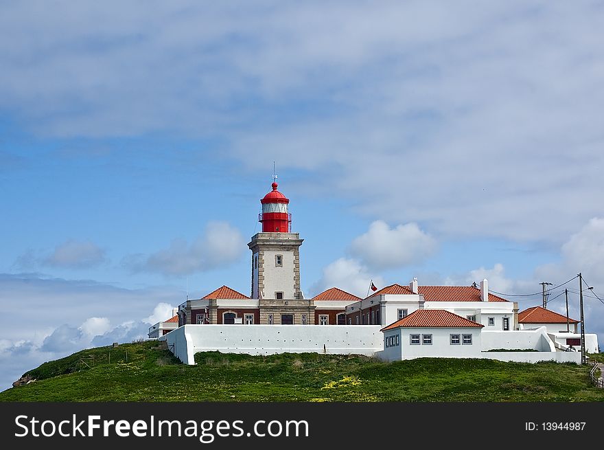 Historic lighthouse in a spring day. Historic lighthouse in a spring day.