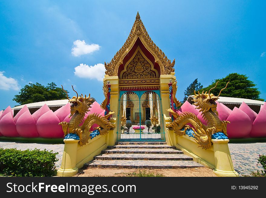 Buddhism Temple Gate in thailand.