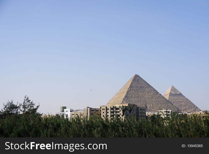 Pyramid, Giza city in Egypt. Pyramid, Giza city in Egypt.