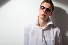 Young Handsome Man In Sunglasses Royalty Free Stock Photo