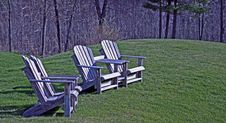 Wood Adirondack Chairs Royalty Free Stock Photo Wood Adirondack Chairs Royalty Free Stock Photo