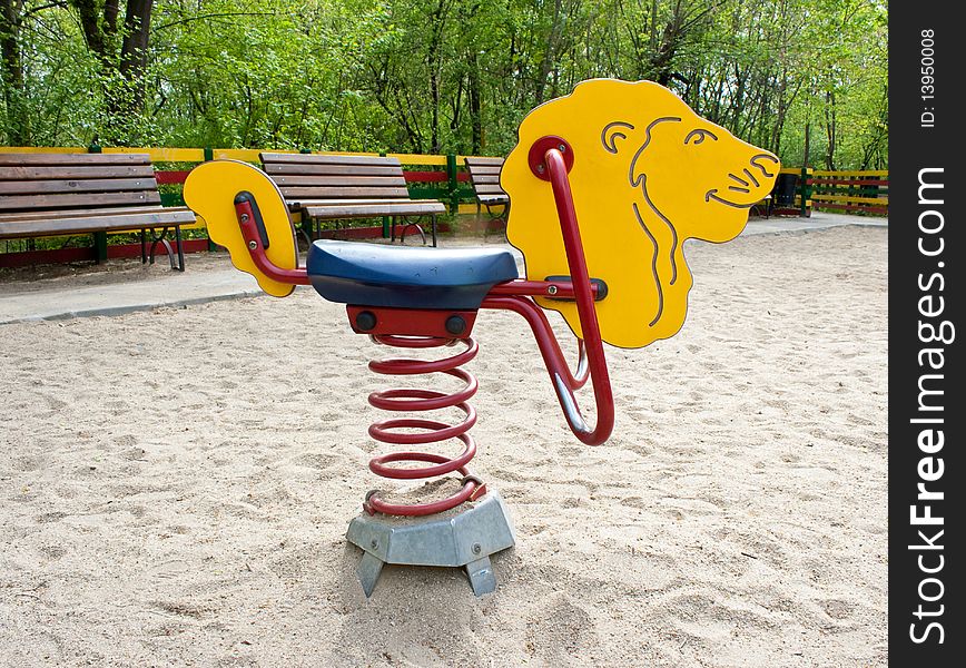 Toy in a playground in the park