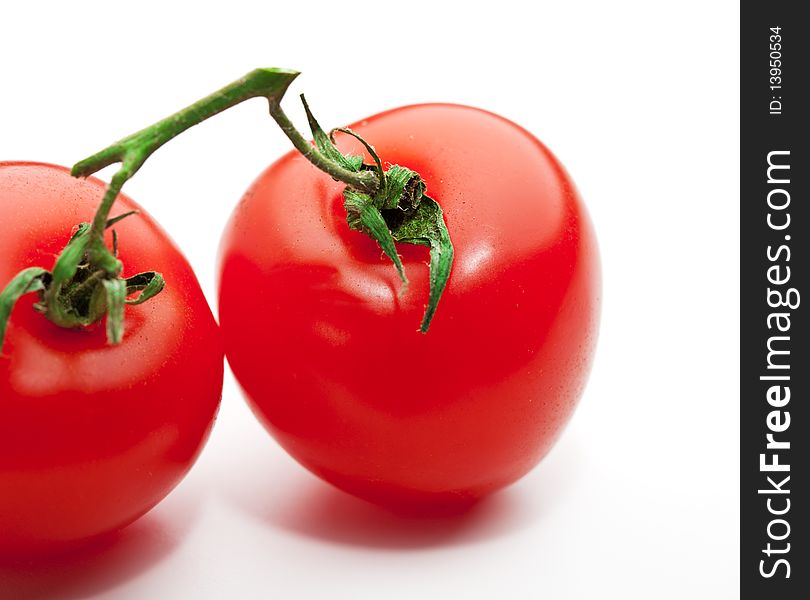 Cherry Tomato Isolated over White