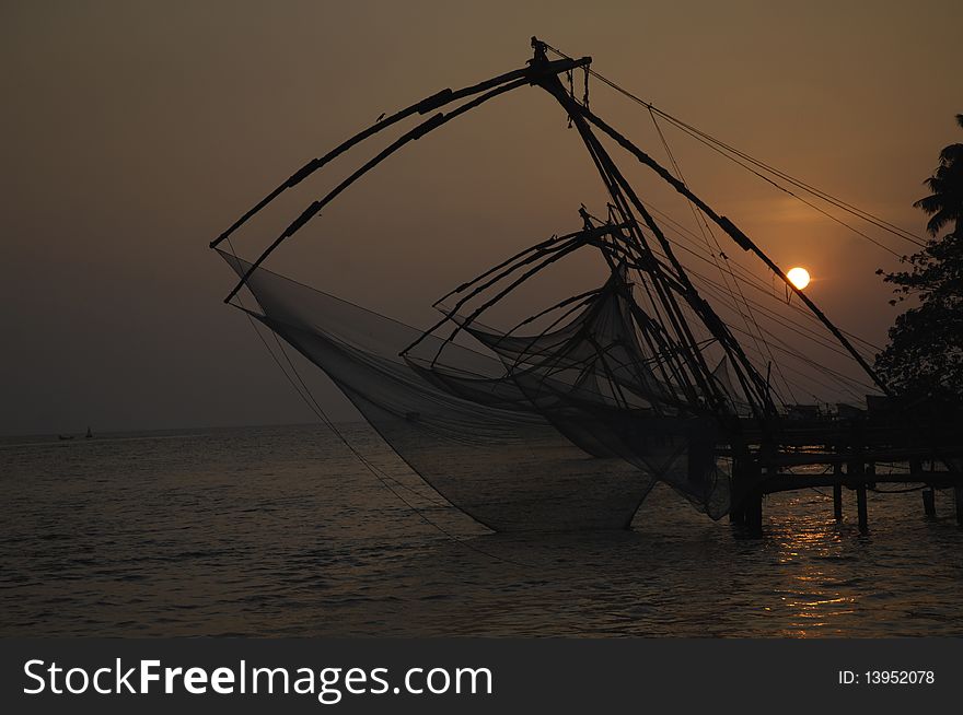 The more than 500 year old tradition of fishing in Kerala is still practiced every day. The more than 500 year old tradition of fishing in Kerala is still practiced every day
