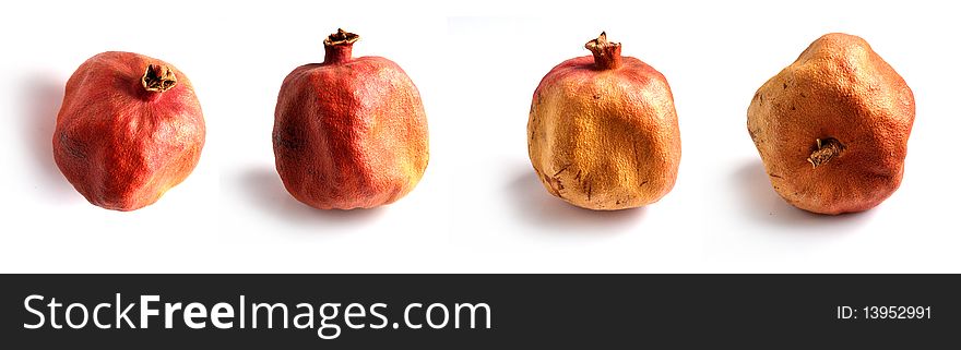 Old grenadine fruit with a thick outer shell
4 different views. Old grenadine fruit with a thick outer shell
4 different views