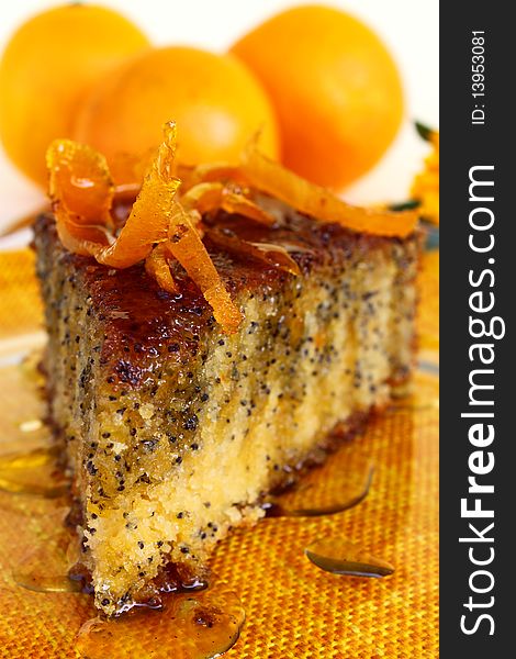 Orange Poppy Seeds Tart