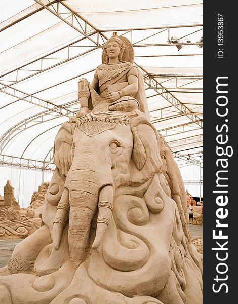 Amazing sand sculpture in thailand. Amazing sand sculpture in thailand