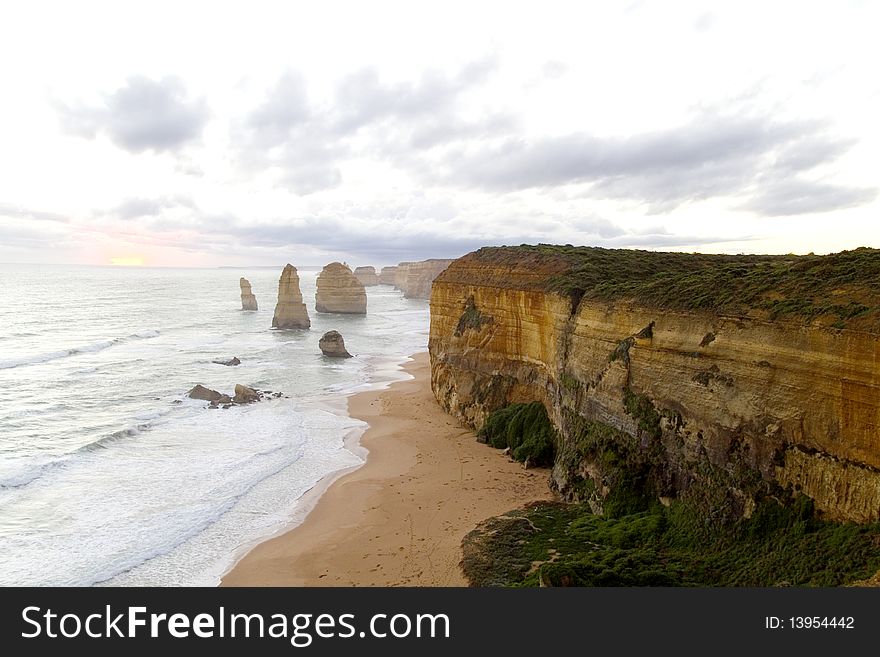 The 12 Apostles on the Great Ocean Road - Australia. The 12 Apostles on the Great Ocean Road - Australia.