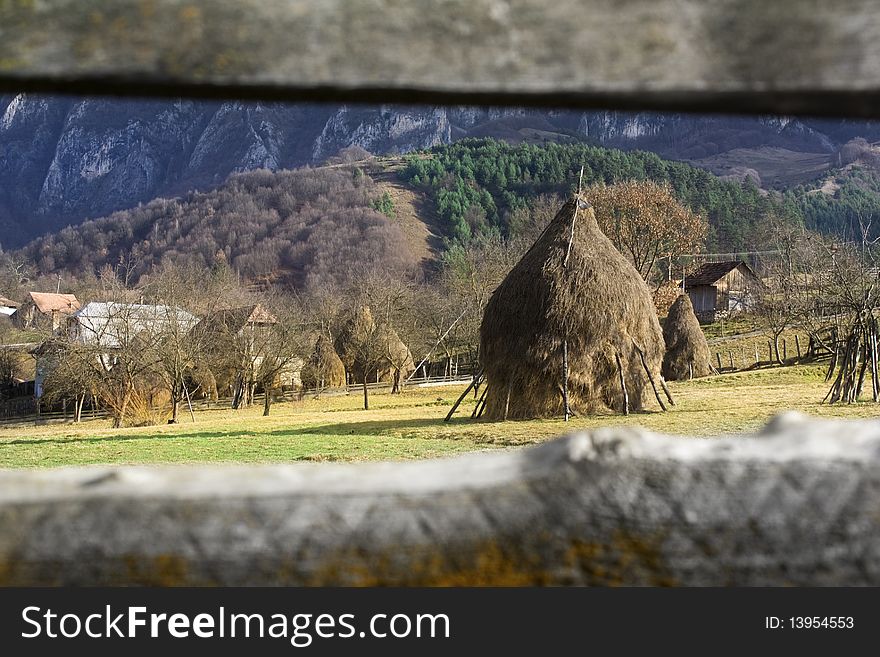 Mountain Village, photo taken in Apuseni Mountains from Romania