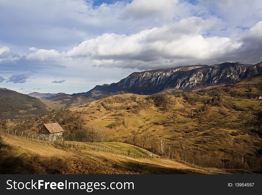 Mountain Village, photo taken in Apuseni Mountains from Romania. Mountain Village, photo taken in Apuseni Mountains from Romania