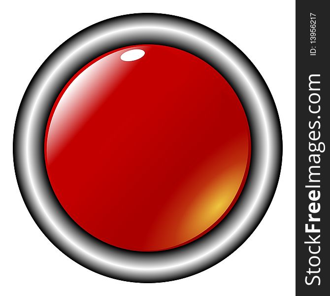 Vector illustration of colored button