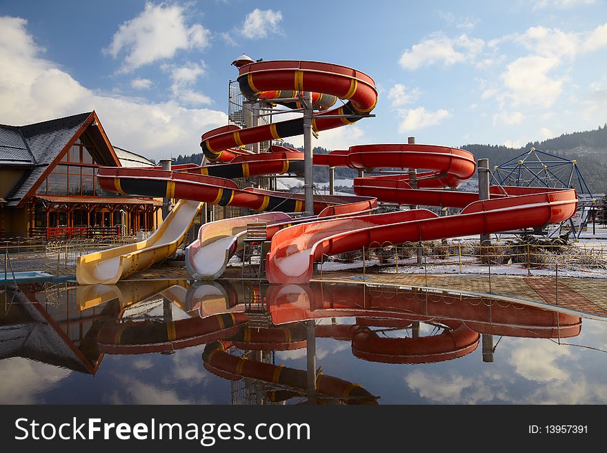 Water Park At Winter
