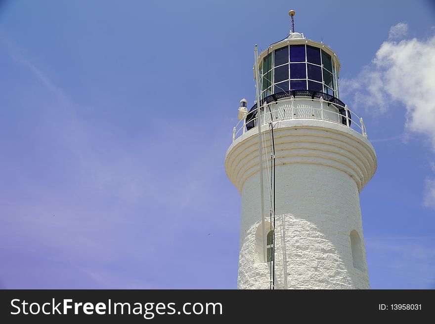 Image of lighthouse at Muka Head, north western coast of Penang, Malaysia