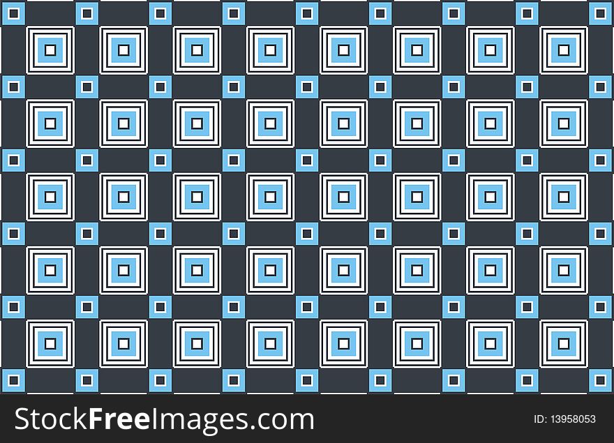 Style Pattern Background - Blue and white squares. Style Pattern Background - Blue and white squares