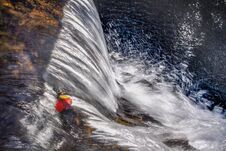 Free Water Movement Over Rocks, Cambodian Waterfalls.at Sen Monorom National Park Stock Photography - 139514462
