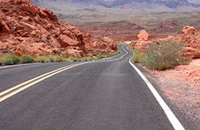 Desert Highway Stock Image