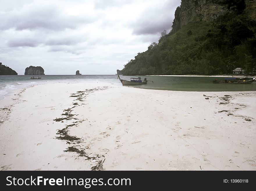 Beach on the small island of Ko Poda, Thailand