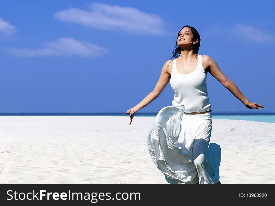 Woman on the beach