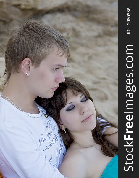 Couple Enjoying Themselves On The Beach