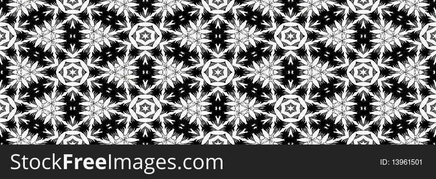 Black And White Ornaments Pattern