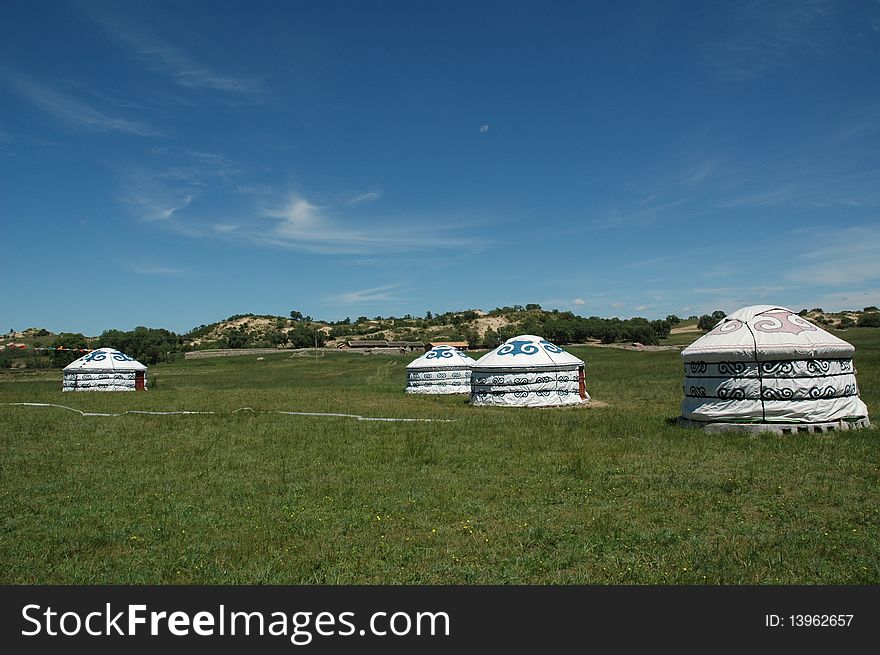 House which Chinese the Mongols inhabits --Yurt